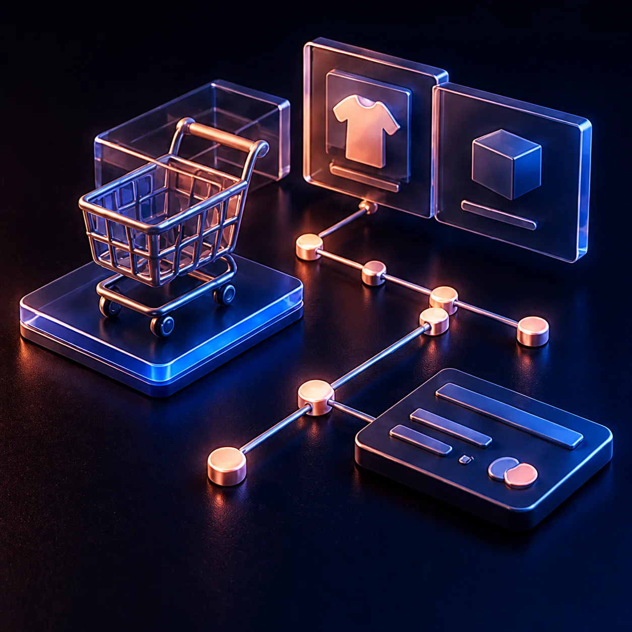 Ecommerce shopping experience on a mobile device